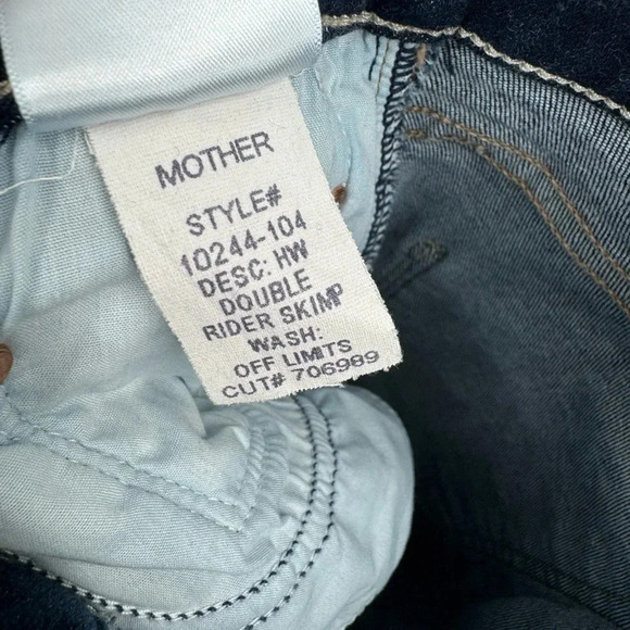 NEW MOTHER High Waisted Double Rider Skimp in Off Limits Size 25 B1546 - Picture 8 of 8